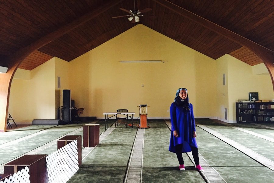 At McLean Islamic Center, Nawaz lectured about her family's past, working in the media industry, and her opinions on how to fight back against Islamophobia.