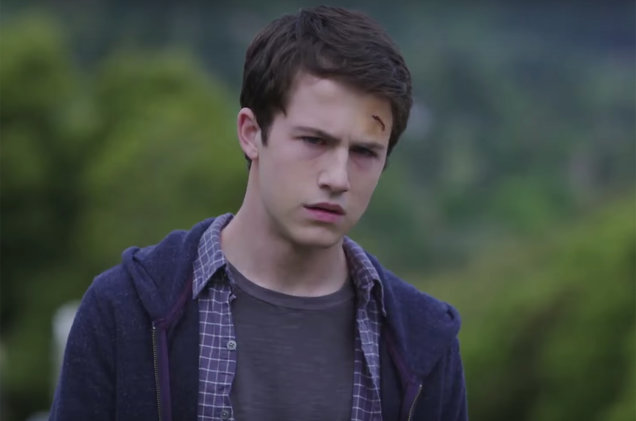 Clay Jensen in a scene from the trailer for the Netflix series 13 Reasons Why.