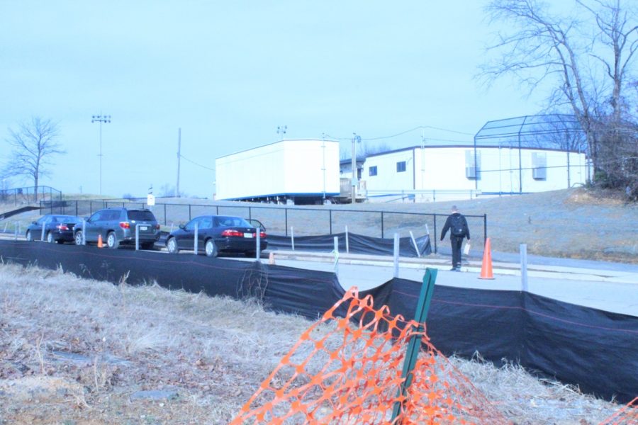 Students were notified that they would have classes in here in January 2014. The trailers have been in use ever since.