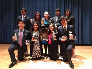 
(From top to bottom, left to right) Manu Onteeru, Sharon Liu, Victoria Bevard, Aditya Kumar, Medha Gupta, Sean Ji, Zulekha Tasneem, Gulnaz Sayed and Ankit Agrawal pose with their awards