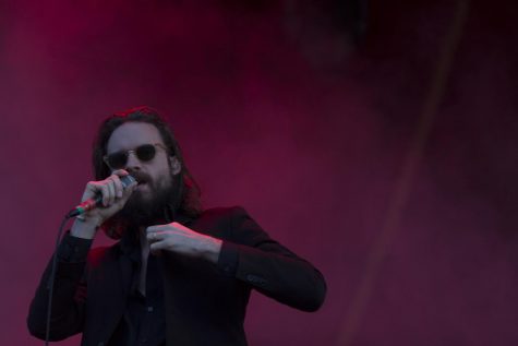 Father John Misty performing at øyafestivalen.