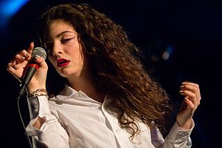 Lorde performing in Seattle.