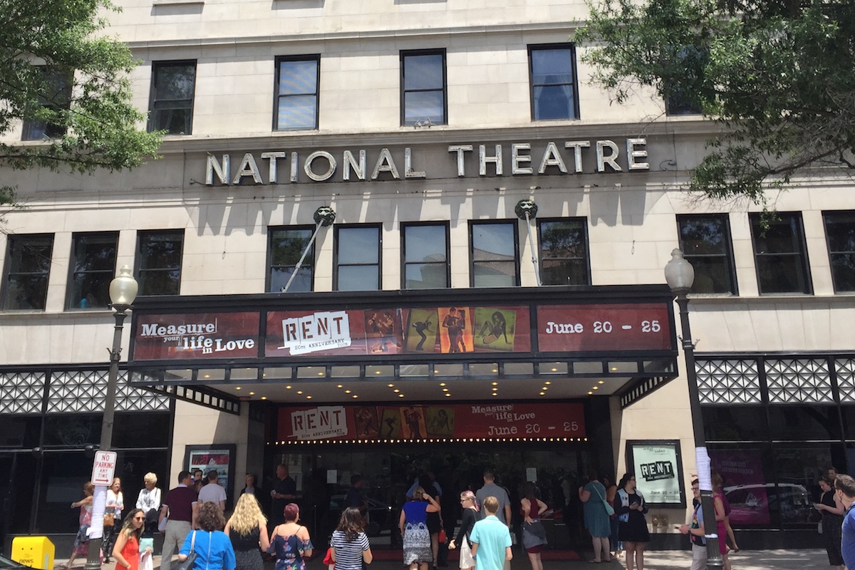 Attendees enter the National Theater for the June 25 matinee show.