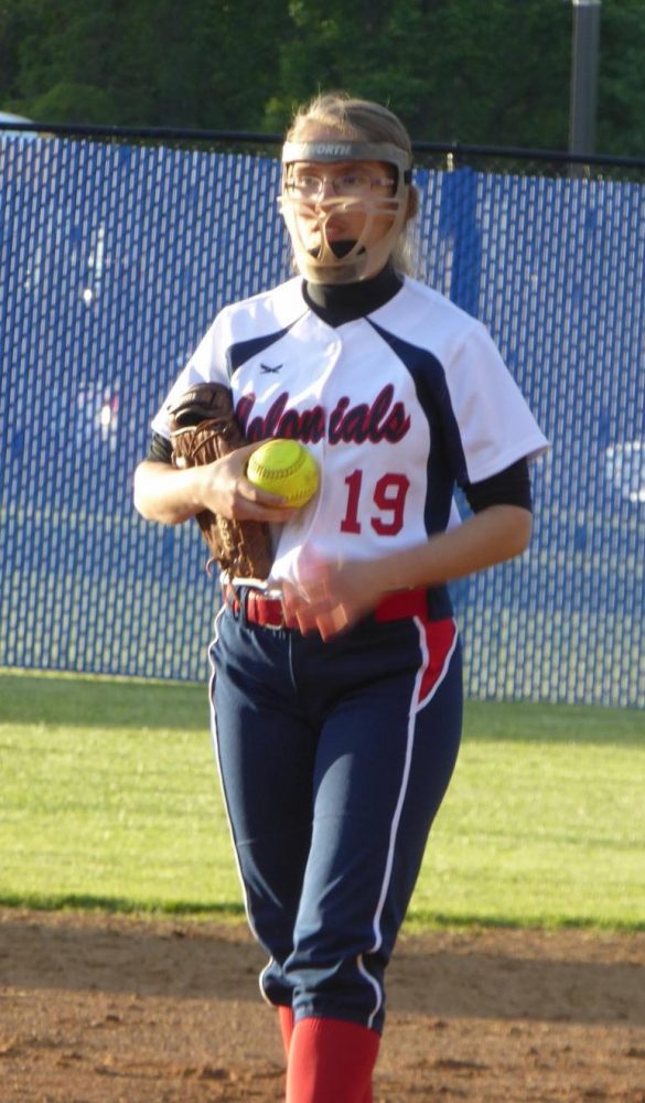 Zavela prepares to pitch at a home game against Marshall High School.
