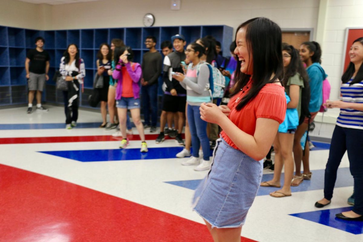 Senior Wendy Yin cherishes her asking.