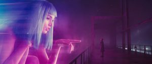 K confronts a hologram of Joi. Released on Oct. 8, this film takes place 30 years after 1982 cyberpunk film “Blade Runner.”