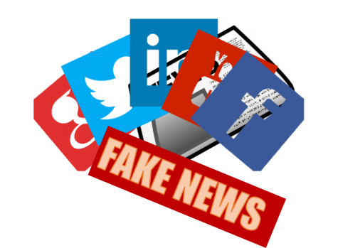 Fake news is becoming more prevalent throughout social media, and it is important to be able to recognize it, and stop the spread of it. 
Photo courtesy of openclipart.org and dharmanation.org