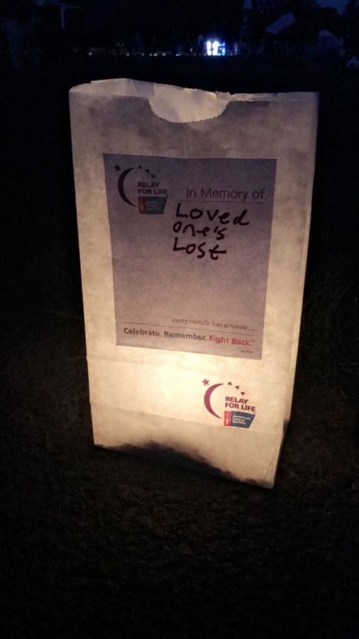 As+part+of+Relay+for+Life%E2%80%99s+annual+Luminara+tribute%2C+glow+sticks+and+candles+are+positioned+in+bags+inscribed+with+a+name+of+a+surviving+cancer+patient+or+one+who+has+passed+away.+As+the+sunlight+dwindles+during+the+event%2C+the+candles+are+blown+out+and+the+glow+sticks+are+cracked+producing+an+array+of+awe-inspiring+light.+Although+this+may+appear+to+be+simply+a+bag+of+lights%2C+its+significance+embodies+the+will+and+strength+of+cancer+survivors+in+the+presence+of+pain%2C+as+well+as+their+light+that+shines+from+within.+