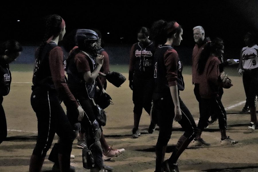 At the end of the game, Jefferson and J.E.B. Stuart players lined up against each other. Everyone gives a high-five to each member in the other team as they say, "Good game."