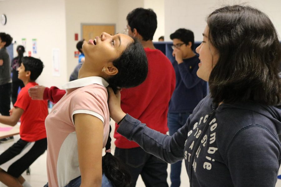 “I felt I know it sounds cheesy, but [I felt] enlightened. It was interesting usually in stage fights you see a lot of things that look painful, but in reality she wasn’t actually pulling my hair, her hand was just there,” said freshman Subhiksha Balaji. “The reason I liked that workshop was because they taught you how to cheat out the audience…If I’m ever involved in a fight scene rather than the sword fight I can learn things I used, like slam someone into the wall."