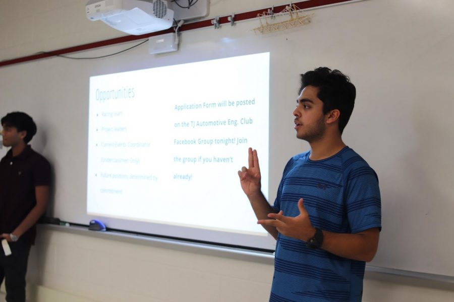 Junior Abeer Zaib talks about the opportunities that the club provides. Photo courtesy of Anushka Molugu.