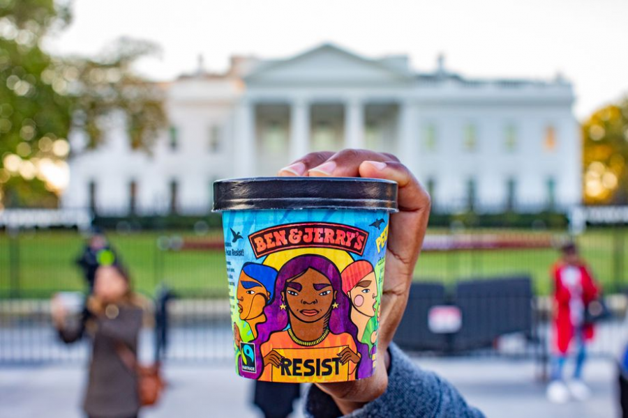 Pecan Resist, Ben and Jerry’s newly released ice cream flavor, brings sweetness and social justice all in one political pint. Photo courtesy of Ben and Jerry's.