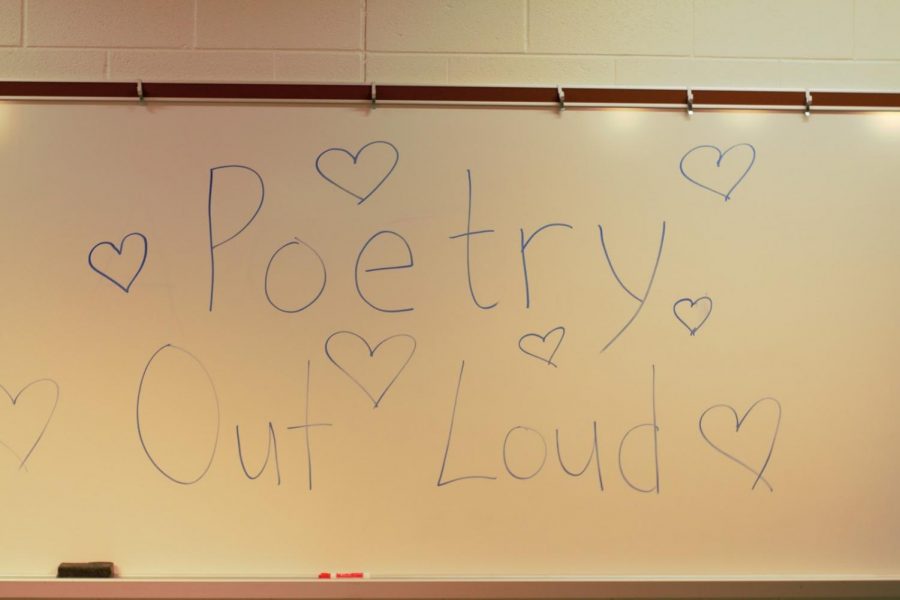 Although performing was intimidating, participants in Poetry Out Loud didn’t let the challenges of reciting stop them from expressing themselves. Image courtesy of Nidhi Chilukuri.