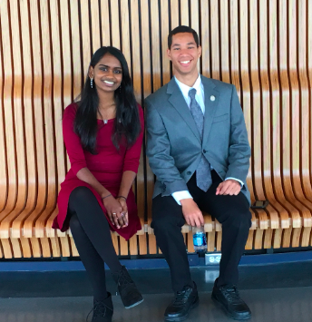 Jefferson alumni Kavya Kopparapu and William Hoganson both attended a meeting with executives from Amazon on Feb. 15, 2018, representing Jefferson and Fairfax County. The primary purpose of the meeting was to showcase the educational benefits Northern Virginia has to offer to a tech-based company like Amazon. 
