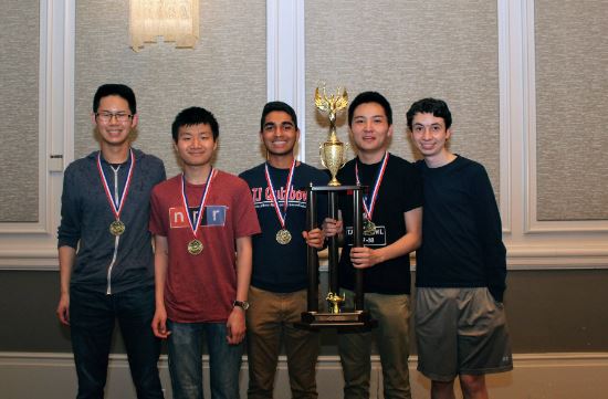 Jefferson's quiz bowl team won the PACE National Scholastic Championship in 2018. Photo courtesy of PACE.
