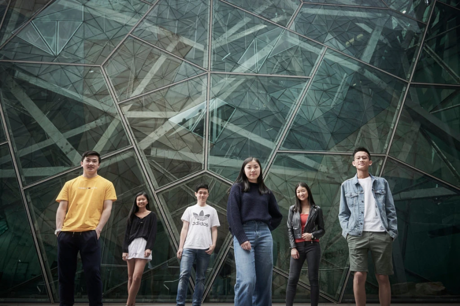 Six of the nine co-founders of “subtle asian traits” with ages ranging from 17 to 21. Photo courtesy of The New York Times’ Christina Simmons.
