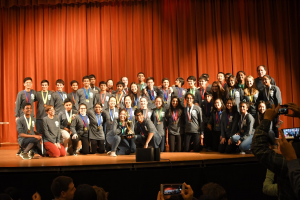 Jefferson students in Charlottesville competed for Science Olympiad and are seen here at the awards ceremony.
