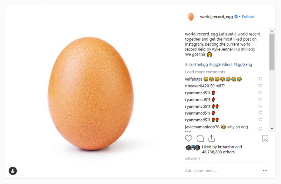 An Egg becomes the most liked post on Instagram – tjTODAY