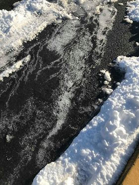 Temperatures stayed below freezing on Tuesday morning and caused icy roads outside students' homes.
