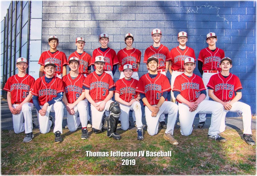 Unlike the varsity team, which does not currently have official managers, this years JV Baseball team (pictured above) has two managers: juniors Joshua Nguyen and Grace Mak.
