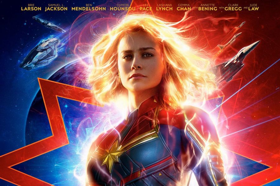 Brie Larson as Captain Marvel in official release poster