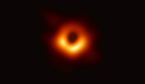 Image courtesy of www.NASA.gov.  Astronomers take the first picture of a black hole - although since even light escapes a black hole, the image depicts its shadow.