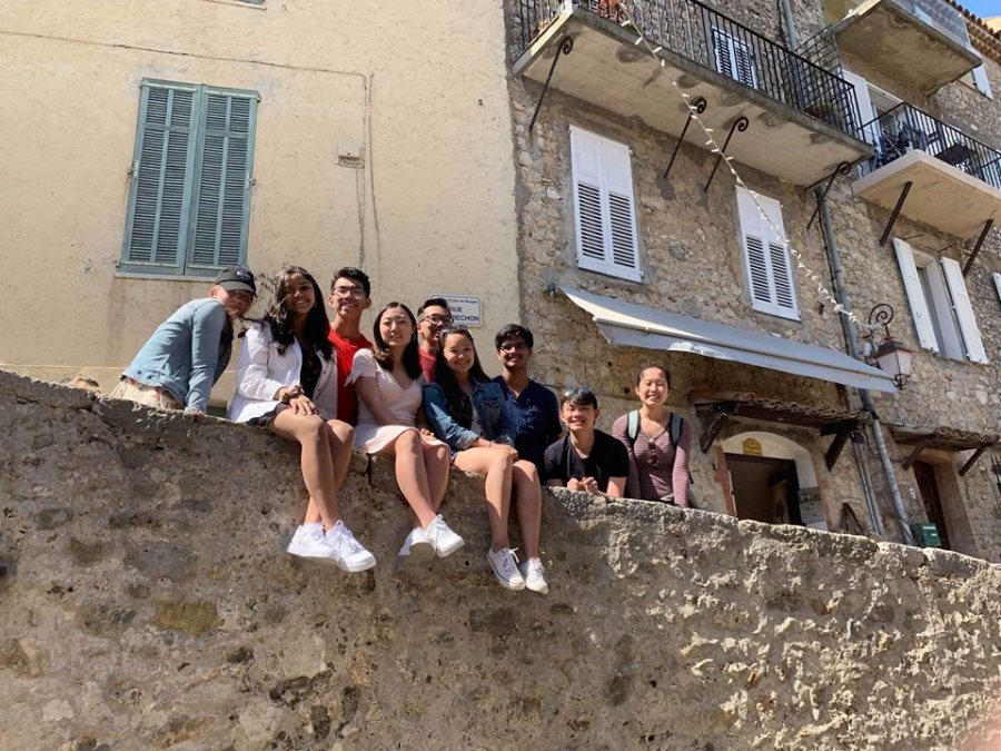 Jefferson students spend the day in Nice, France during Spring Break. 