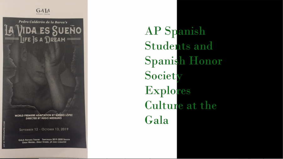 Junior Riya Boyapati holds a playbill from the performance, “La Vida es Sueño.” The two-hour play is performed entirely in Spanish and explores the themes of free will, fate, and loyalty. 