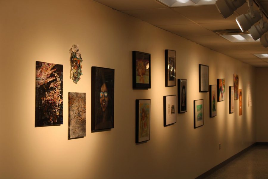 NAHS students' artwork line the walls of the art gallery. "I think art in general helps with the way that you think," Li said. "Just being free and being allowed to innovate the way you want is like very freeing."

