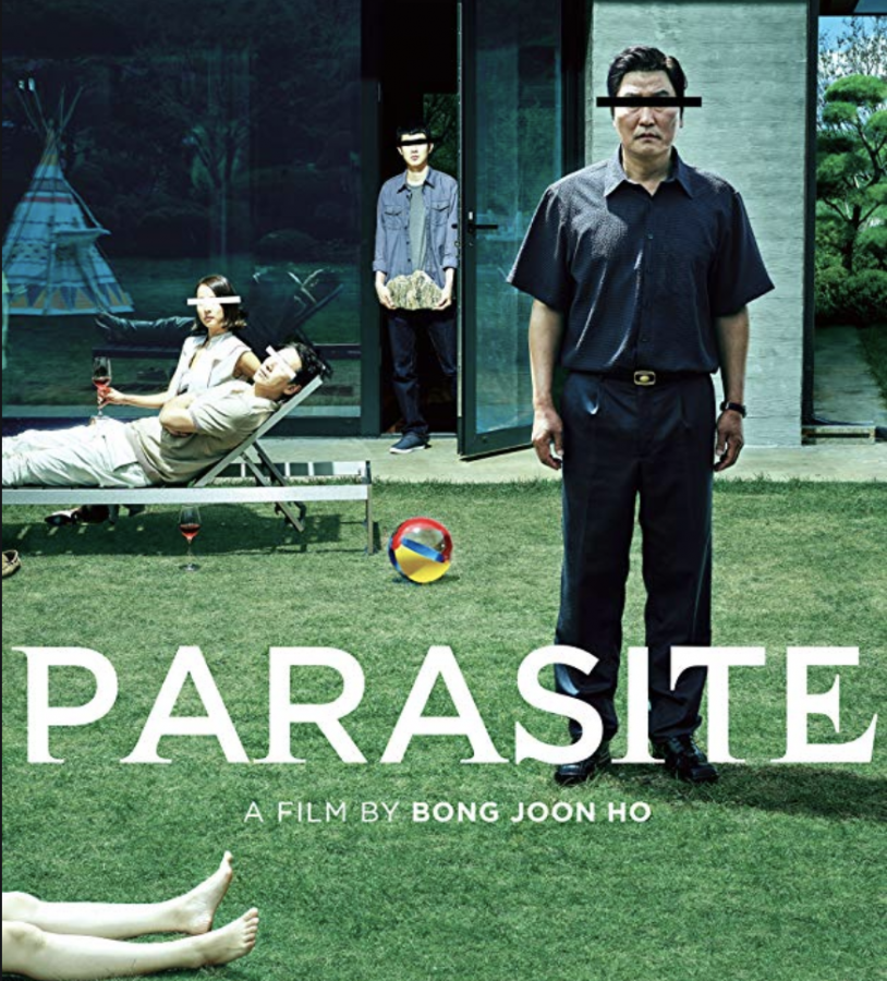The+movie+poster+for+the+American+showings+of+award-winning+Korean+film%2C+Parasite%0A