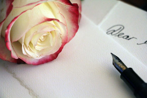 Students can write a note to the recipient of their rose or roses for Valentine’s Day