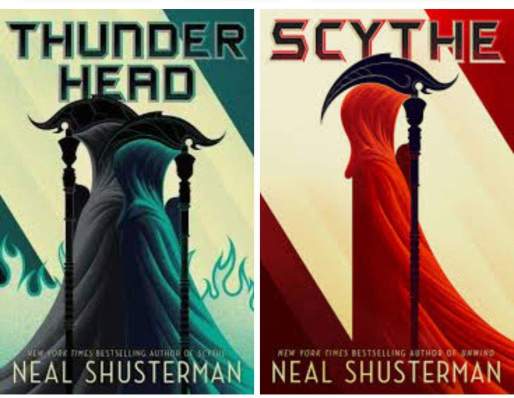 In the Arc of a Scythe trilogy, the first book, Scythe, is followed by Thunderhead, a novel where death occurs in a controlled manner. Photo courtesy of Vanessa Fowler.