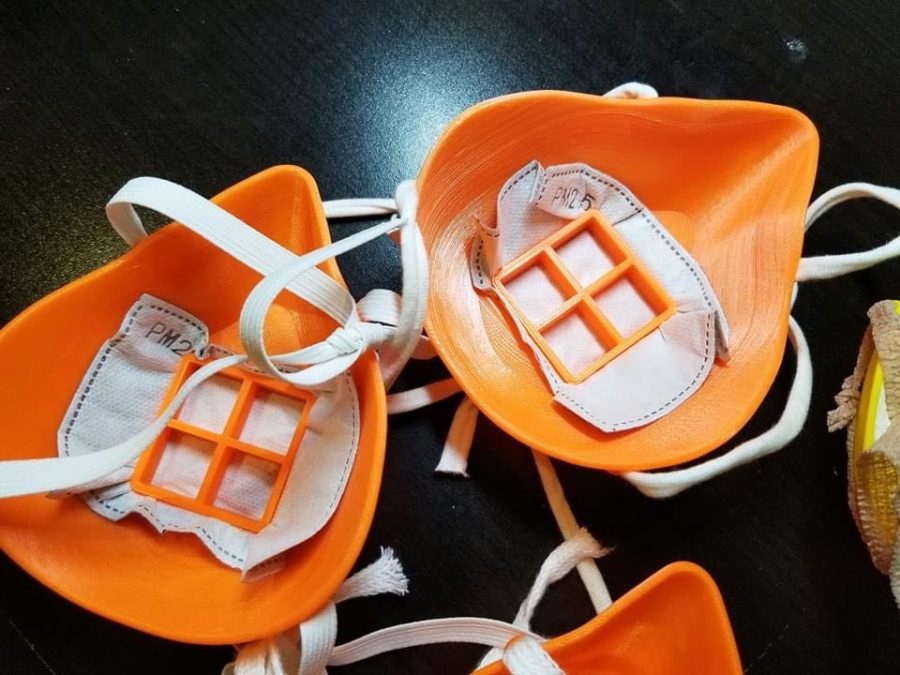 These are masks created by ProjectYCRO's 3D printing team. "We've been developing different ways and looking at materials that are safe to be used," Reevu Adakroy said. 