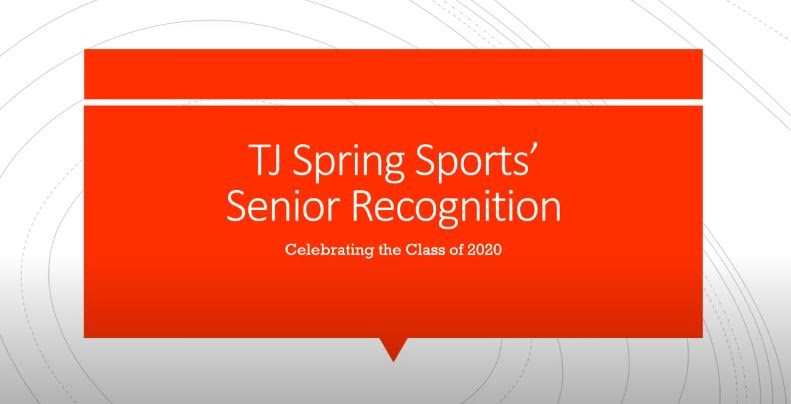 Recognition video celebrates spring sports seniors