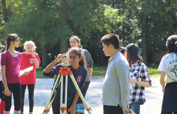 Squinting, freshman Neha Balaji surveys the land