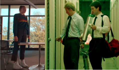 Left: “Tall Girl” main character Judi played by Ava Michelle.
Right: “Primer” main characters Aaron and Abe played by Shane Carruth and David Sullivan respectively.
