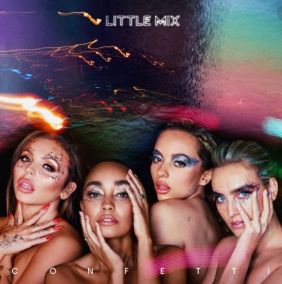 Above is the album cover for British girl group Little Mix’s sixth studio album, “Confetti,” released on November 6. The members, Jesy Nelson, Leigh-Anne Pinnock, Jade Thirwall, and Perrie Edwards, are shown from left to right. “Confetti” is the first album Little Mix have released since their split from their previous label, Syco Music.