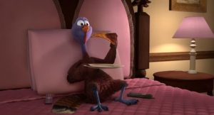 Reggie the Turkey in “Free Birds”. 