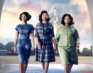 From left to right are Mary Jackson, Katherine Johnson, and Dorothy Vaughan—characters in the movie “Hidden Figures,” played by Janelle Monáe, Taraji P. Henson, and Octavia Spencer, respectively. The trio serve as a team at NASA, helping to complete one of the greatest space operations in history.