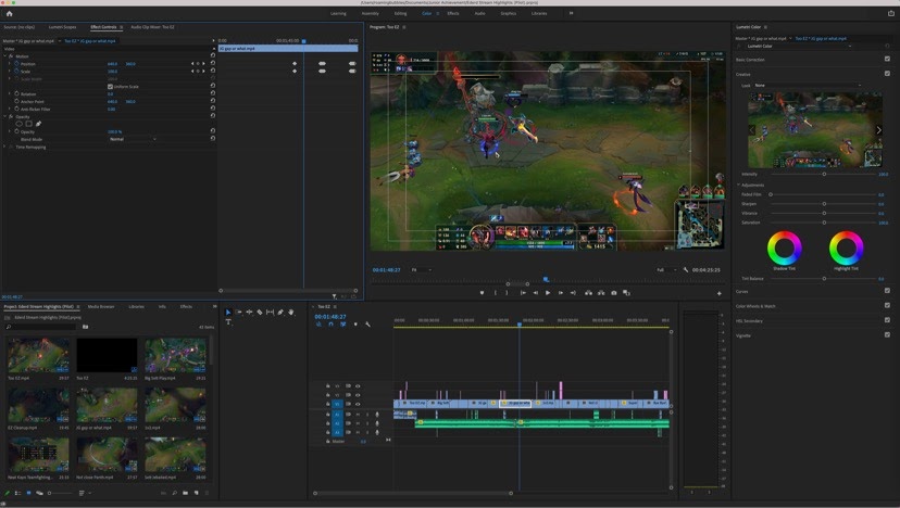 Junior David Hu uses video-editing software Adobe Premiere Pro to produce and edit videos. One of the goals of Studio Finish is to make video editing resources, including Premiere Pro, more accessible to students. “We're currently working with the finance office to make Adobe Premiere Pro, which costs money, available to our club members,” junior Andrew Zhou said.