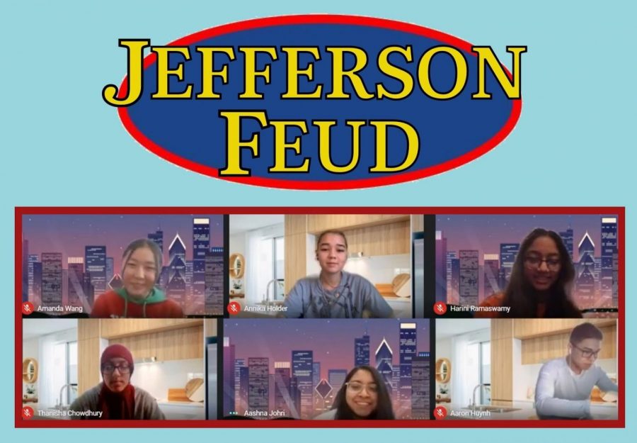 For the final match of Jefferson Feud, the class council live streamed the round through Facebook. Many students cheered on their favorite team and discussed the players’ answers through the comments. “I’m glad that everyone could watch the game with us,” freshman Annika Holder said.