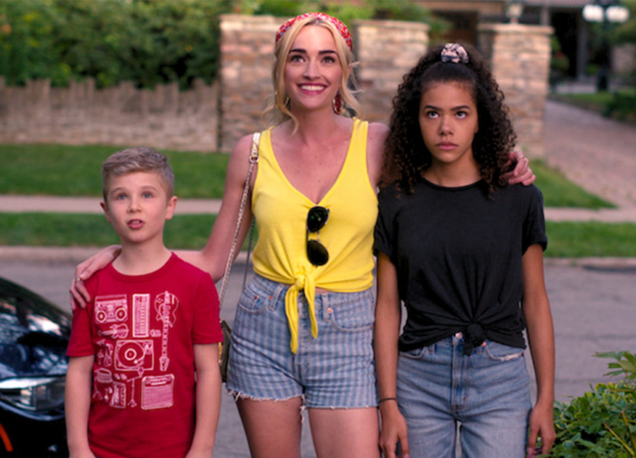 Georgia Miller (Brianne Howey), with her two kids, Ginny on the right (Antonia Gentry), and Austin (Diesel La Torraca) to her left, starting out their journey on their first day in Wellsbury. As a fast-paced TV show, “Ginny and Georgia” covers the family’s highs and lows throughout their time in the small town they later come to know and love.