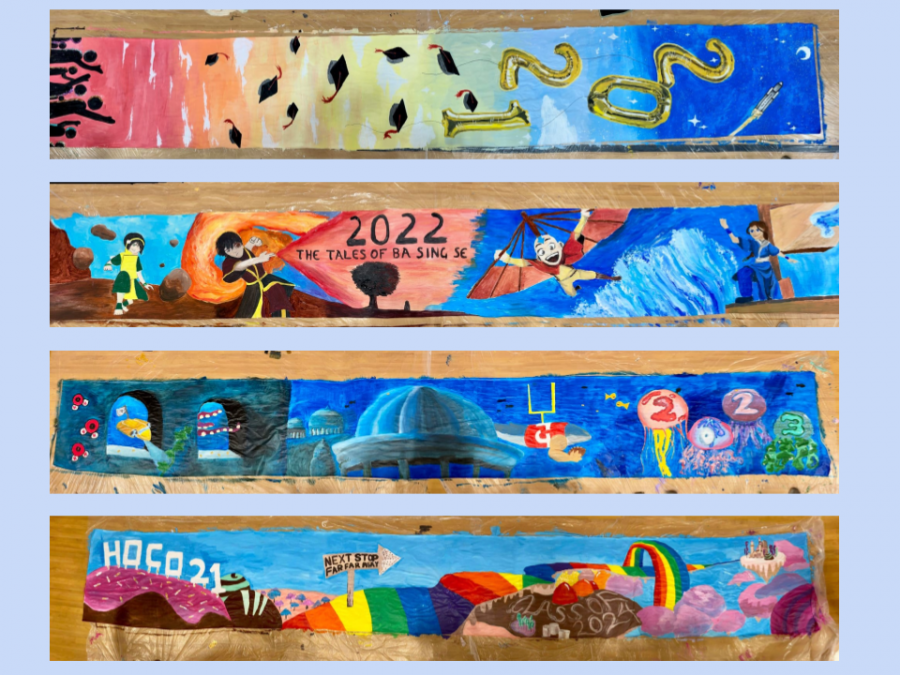 The 2021 Homecoming Banners from the Class of 2021, 2022, 2023, and 2024 were developed in a unique set of circumstances due to the pandemic.