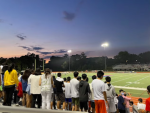 Students attend a Jefferson football game in the freshmen’s spirit video, signifying a new sense of solidarity for the class. The video’s overall theme was “Dare to Dream.” Photo courtesy of the Class of 2025 Spirit Video team.