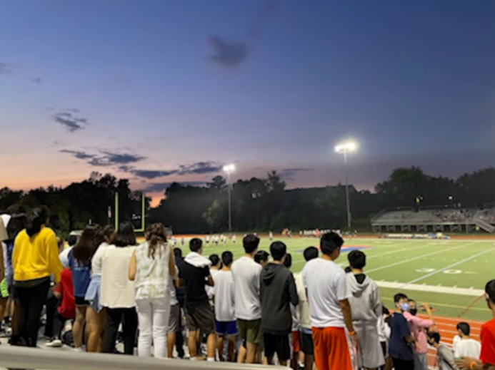 Students+attend+a+Jefferson+football+game+in+the+freshmen%E2%80%99s+spirit+video%2C+signifying+a+new+sense+of+solidarity+for+the+class.+The+video%E2%80%99s+overall+theme+was+%E2%80%9CDare+to+Dream.%E2%80%9D+Photo+courtesy+of+the+Class+of+2025+Spirit+Video+team.