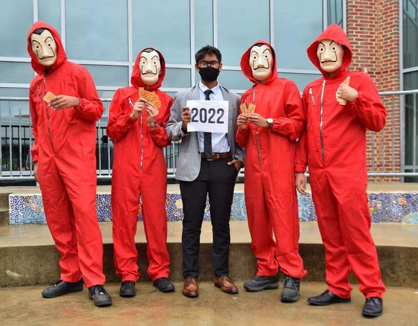 Arjuna Bazaz, Sam Esteban, Jj Sandhu, Aaryan Dave, and Aryan Agarwal (2022), Best Dressed for Group Day.