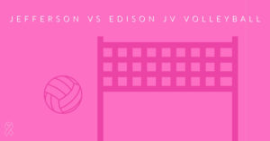 Jefferson's JV volleyball team played against Edison in their annual Dig Pink game.