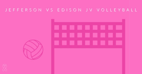 Jeffersons JV volleyball team played against Edison in their annual Dig Pink game.