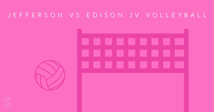 Jefferson's JV volleyball team played against Edison in their annual Dig Pink game.