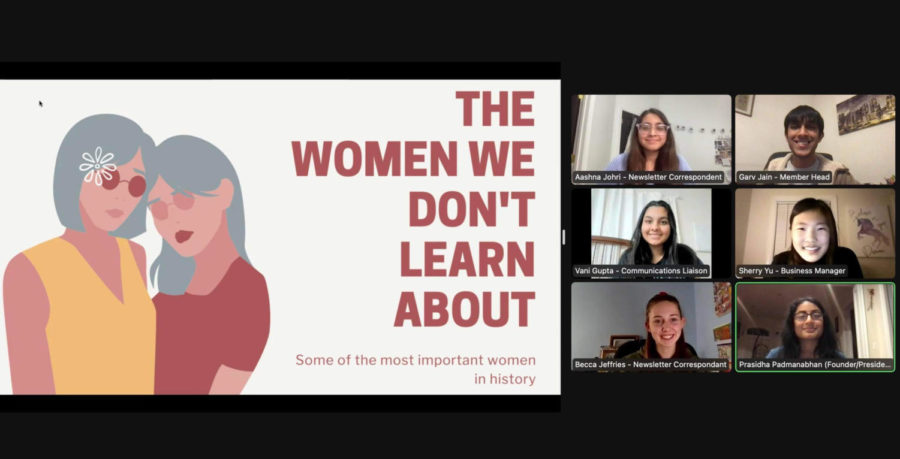 Jefferson+students+are+spearheading+a+change+in+FCPS+history+curriculum+to+represent+more+women+and+those+of+an+underrepresented+minority.+Members+of+WEAR+give+a+presentation+on+important+female+figures+in+history+whose+stories+arent+taught+to+many+students.+